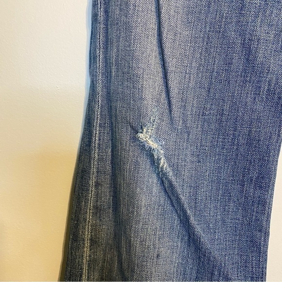 X2 Denim Laboratory Ultra Low Rise Embellished Flare Jean, Size 30 - Picture 4 of 15